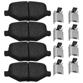 Rockplanet front packaging showing D1377 rear brake pads and part number for clear identification
