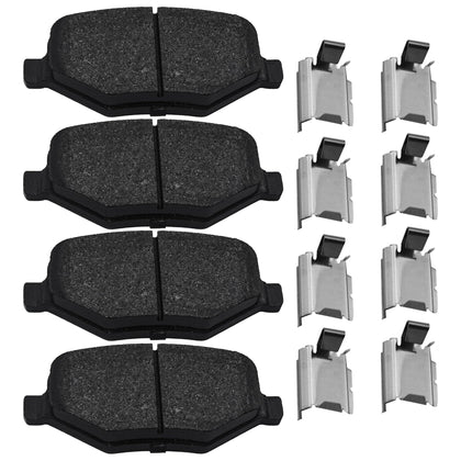 Rockplanet front packaging showing D1377 rear brake pads and part number for clear identification