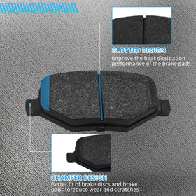Rockplanet D1377 pad installed on vehicle rotor demonstrating proper fit and reliable braking
