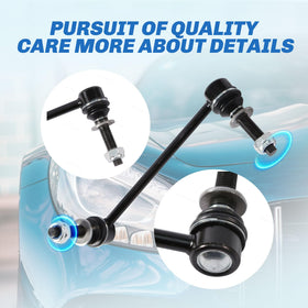 Mechanic fitting Rockplanet links in garage highlighting easy installation and improved handling