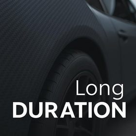RockRose applied to car trim demonstrating smooth, bubble-free adhesion benefit
