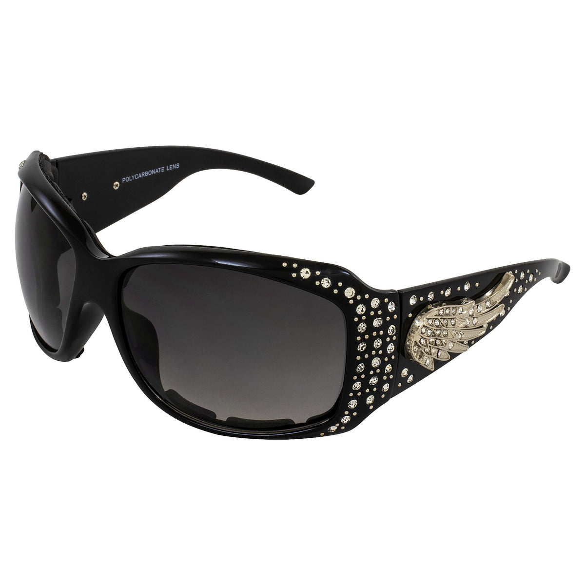 Rodeo Queen front view showing black frame and bold coverage for stylish protection