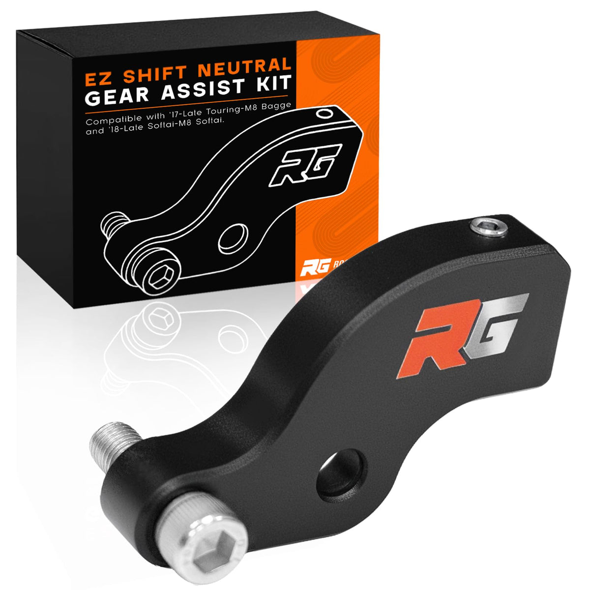 Rogierra front view black anodized shows durable upgrade and sleek look