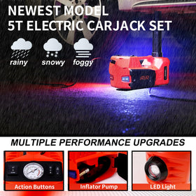 ROGTZ LED and warning lights illuminated in low light to enhance visibility and safety during night roadside work
