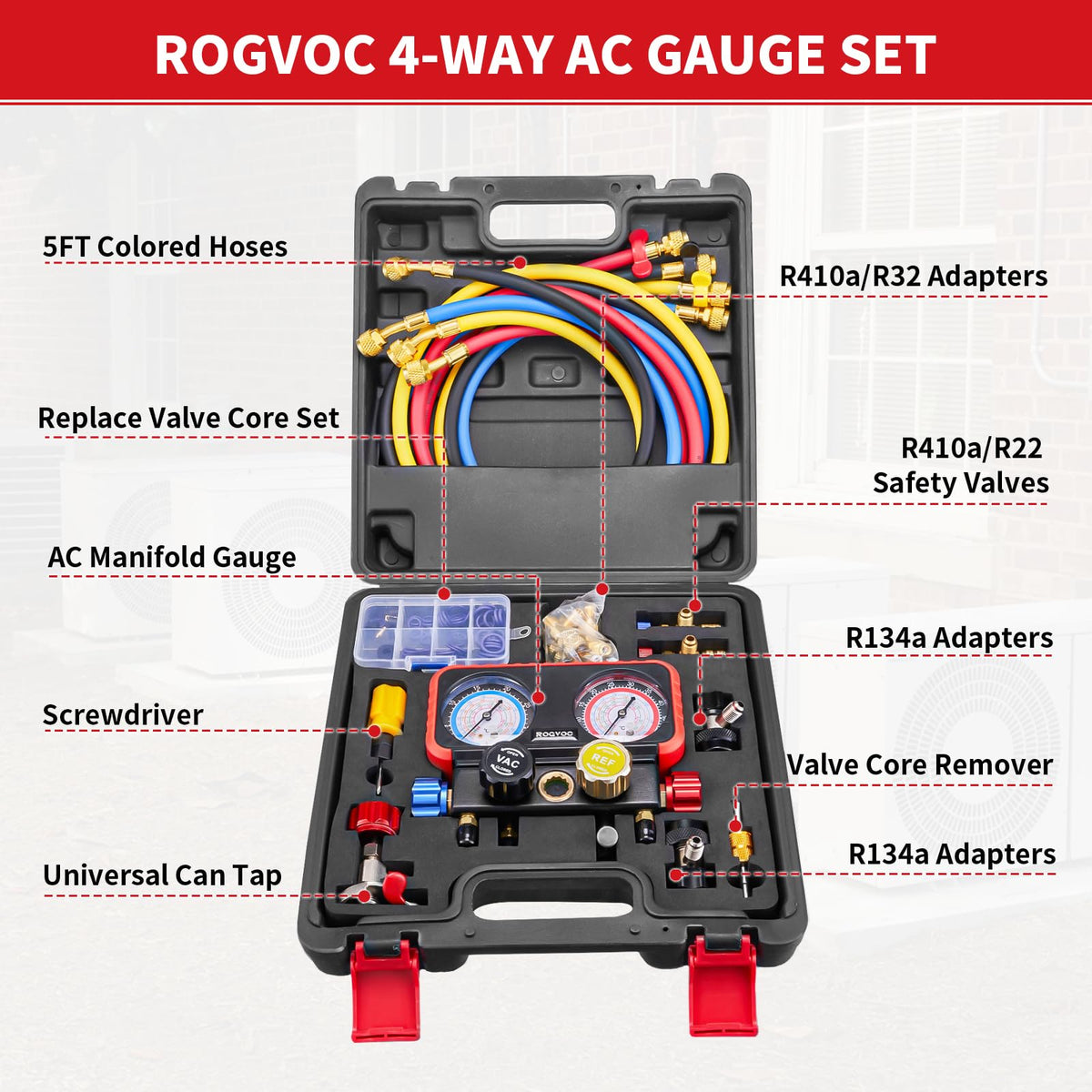 Rogvoc scale and calibration detail showing calibration screw for precise adjustments benefit