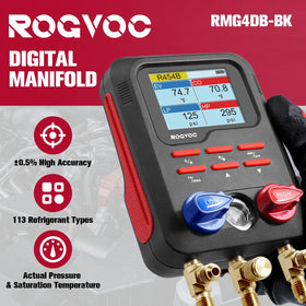 Rogvoc TFT display closeup with clear readings for accurate work
