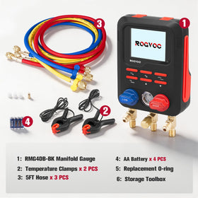 Rogvoc toolbox and accessories laid out for immediate field use