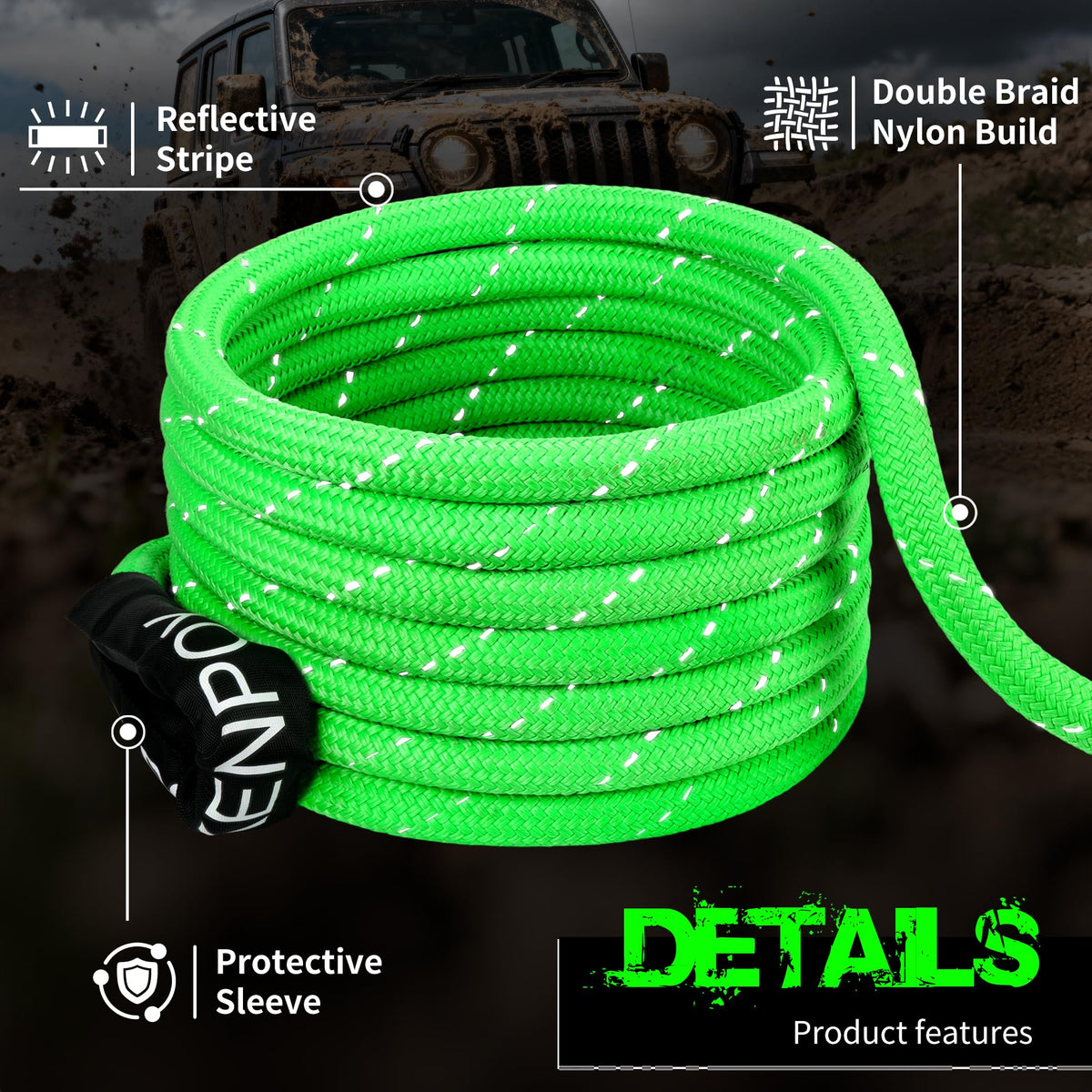 ROKENPOY protective sleeve detail preventing abrasion and paint damage