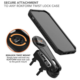 Rokform scale comparison with ruler showing compact size for easy perch mounting