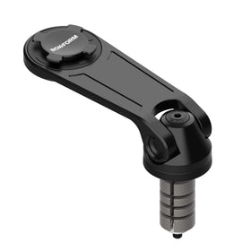 Rokform stem mount front view showing mount profile and secure fit
