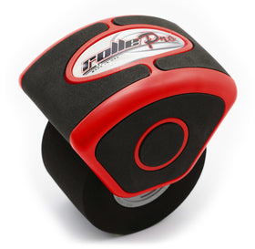 Rollepro red front view showing ergonomic handle and wheel for faster installs