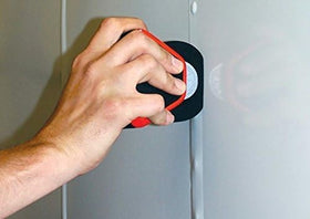 Rollepro next to ruler showing compact size and professional scale benefit
