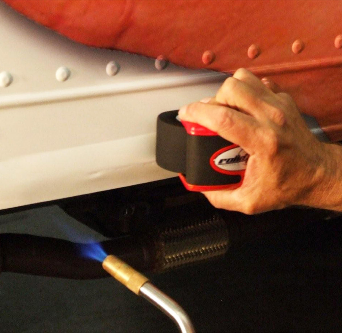 Rollepro wheel close-up showing texture and heat-resistant formula benefits