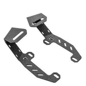 ROMELACK bracket next to ruler showing size and robust construction benefits