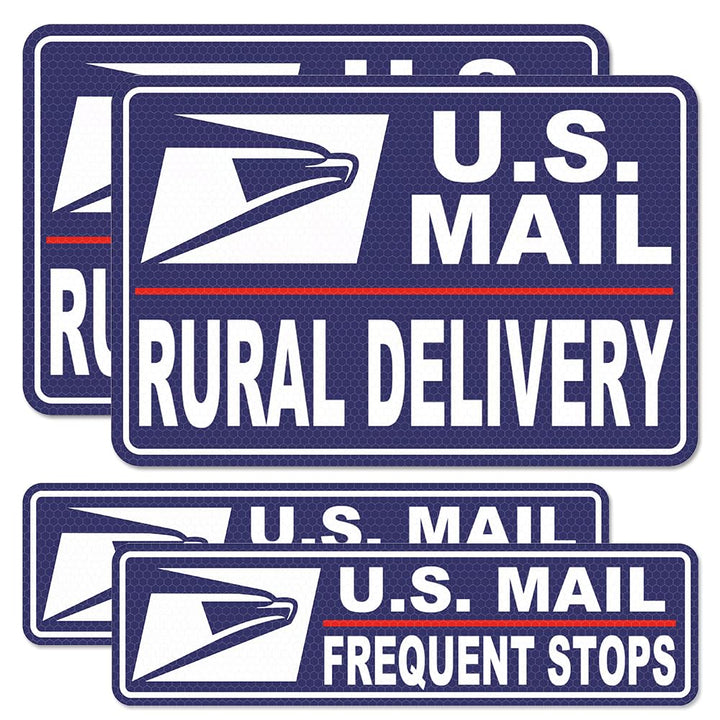 ROMINVIC front view of four magnetic postal signs showing clear identification benefit