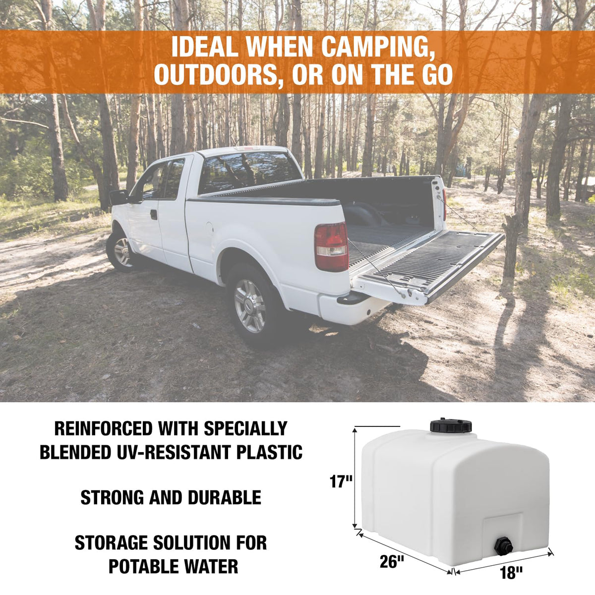 RomoTech translucent wall with molded gallon and liter markings, instant level visibility benefit
