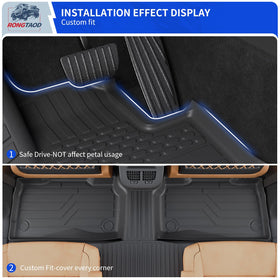 Rongtaod backrest mat attached to seat for full rear-of-seat protection