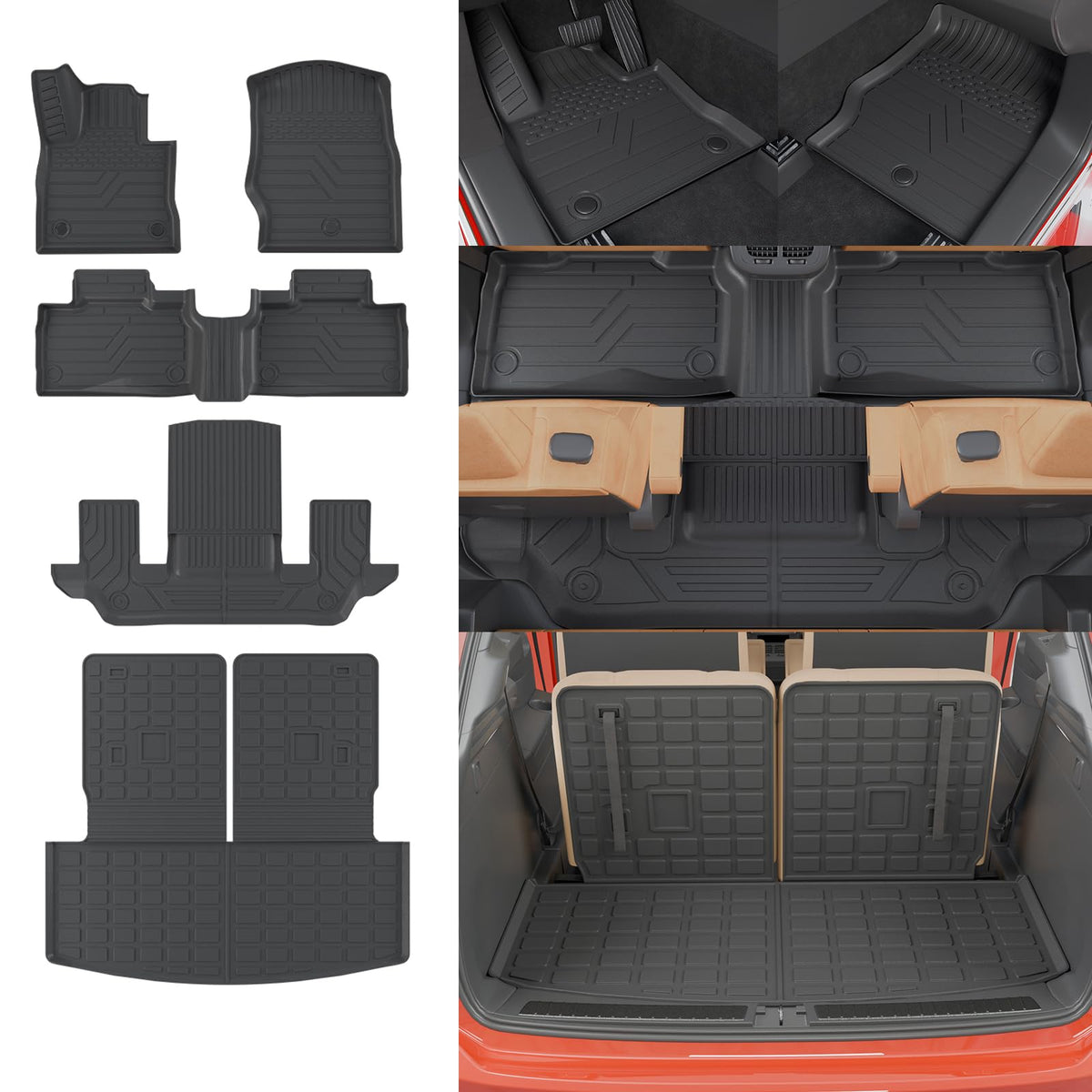 Rongtaod front mats installed showing precise front coverage and protection