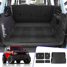 Rongtaod trunk liner front view showing full rear coverage and easy fit