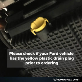 Ronin Factory closeup showing threads and built‑in valve for controlled oil drainage benefit