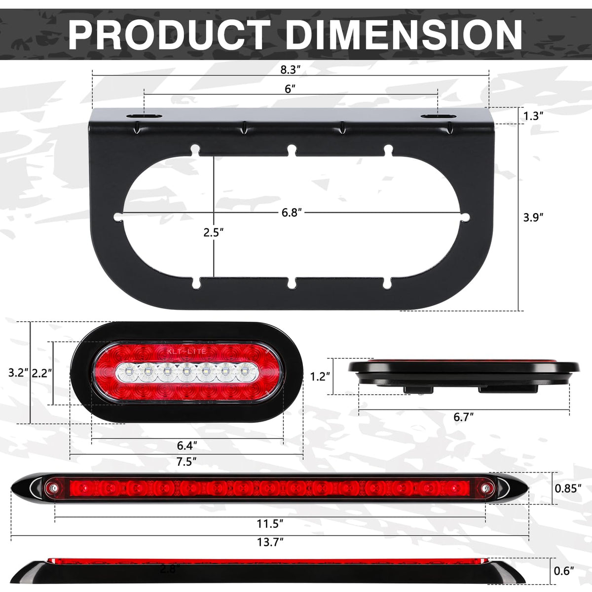 RONSTA close-up of LED diodes and lens detail highlighting bright visibility