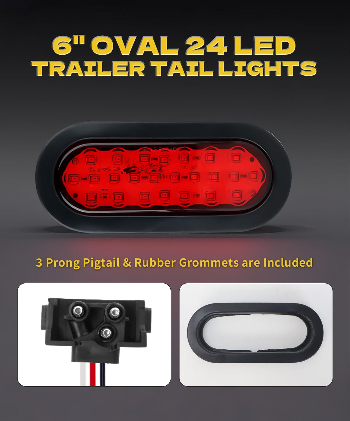 Ronybuy closeup of 24 LED chips revealing crisp illumination and efficient design