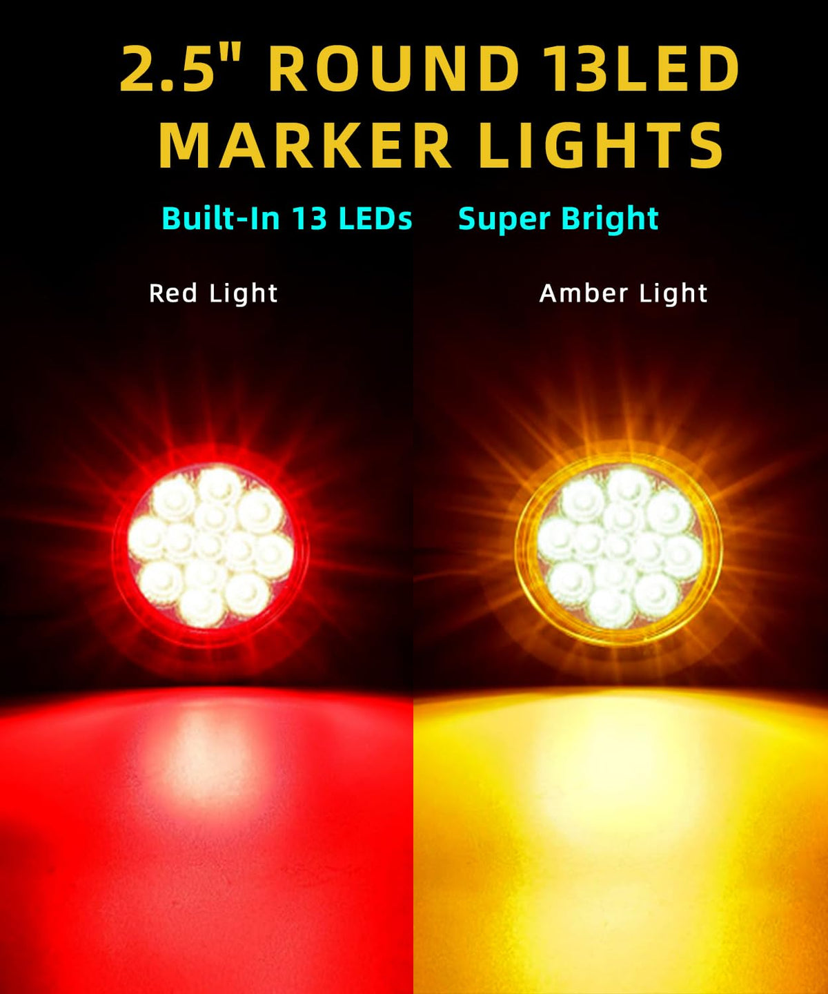 Ronybuy close-up of LED reflector detail enhancing focused beam