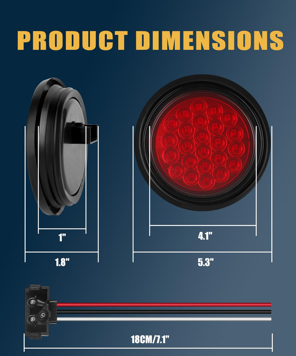 Ronybuy rubber grommet sealing a light to prevent water ingress and ensure weatherproofing