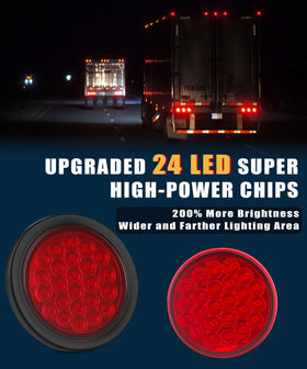 Ronybuy mounted lights on a trailer demonstrating clear visibility and safer signaling