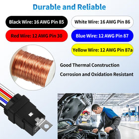 Ronybuy relay powering fan and horn application showcasing reliable switching performance