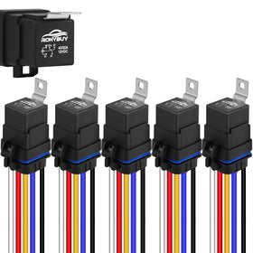 Ronybuy relay kit front packaging showing five relays and harnesses for quick replacement