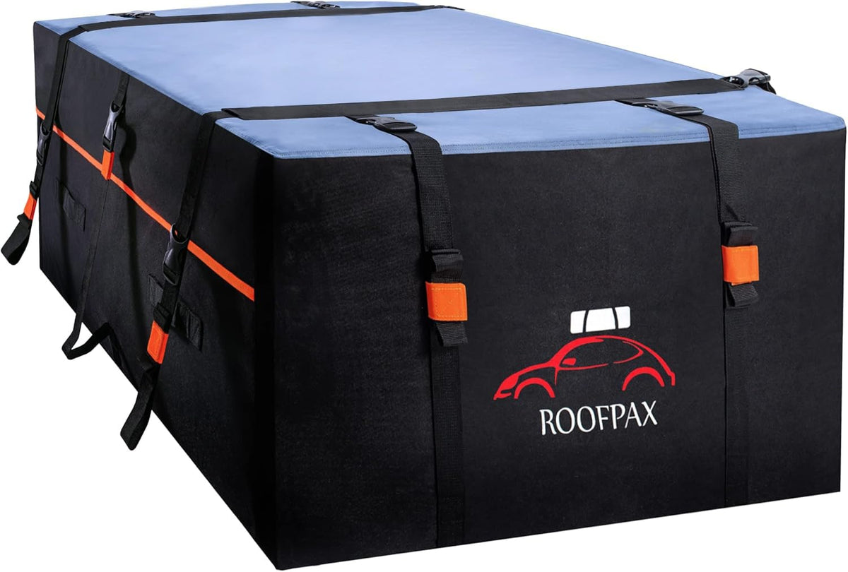 RoofPax front view on car showing full coverage and secure fit
