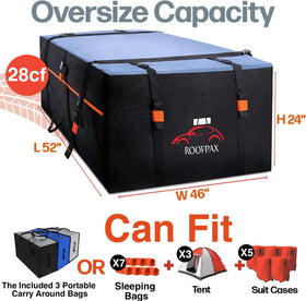 RoofPax packed into its storage bag showing compact portability and easy storage benefit