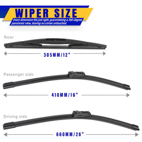 Rooppa close-up of blade rubber edge for smooth, streak-free wiping