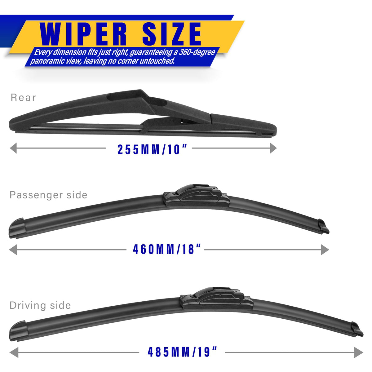 Rooppa blade close-up showing rubber edge for streak-free wiping benefit