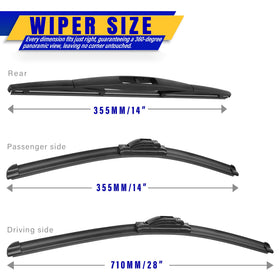 Rooppa close-up of rubber edge demonstrating smooth streak-free wiping