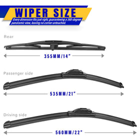 Rooppa close-up of rubber wiping edge highlighting smooth contact and durable performance