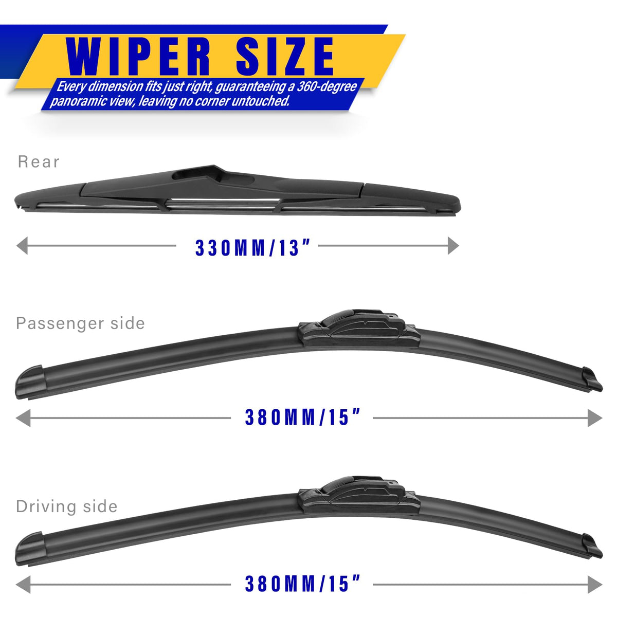 Rooppa blade close-up of rubber edge showing smooth wipe performance benefit