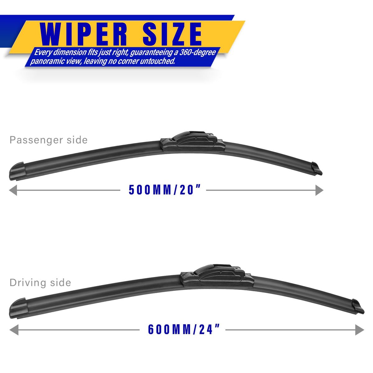 Rooppa close-up of rubber edge showing smooth wipe and improved water clearing
