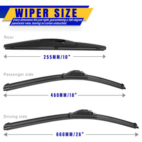 Rooppa close-up of rubber edge for smooth, streak-free wiping