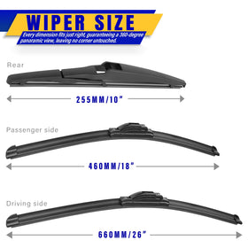 Rooppa close-up of blade rubber profile highlighting smooth wiping benefit