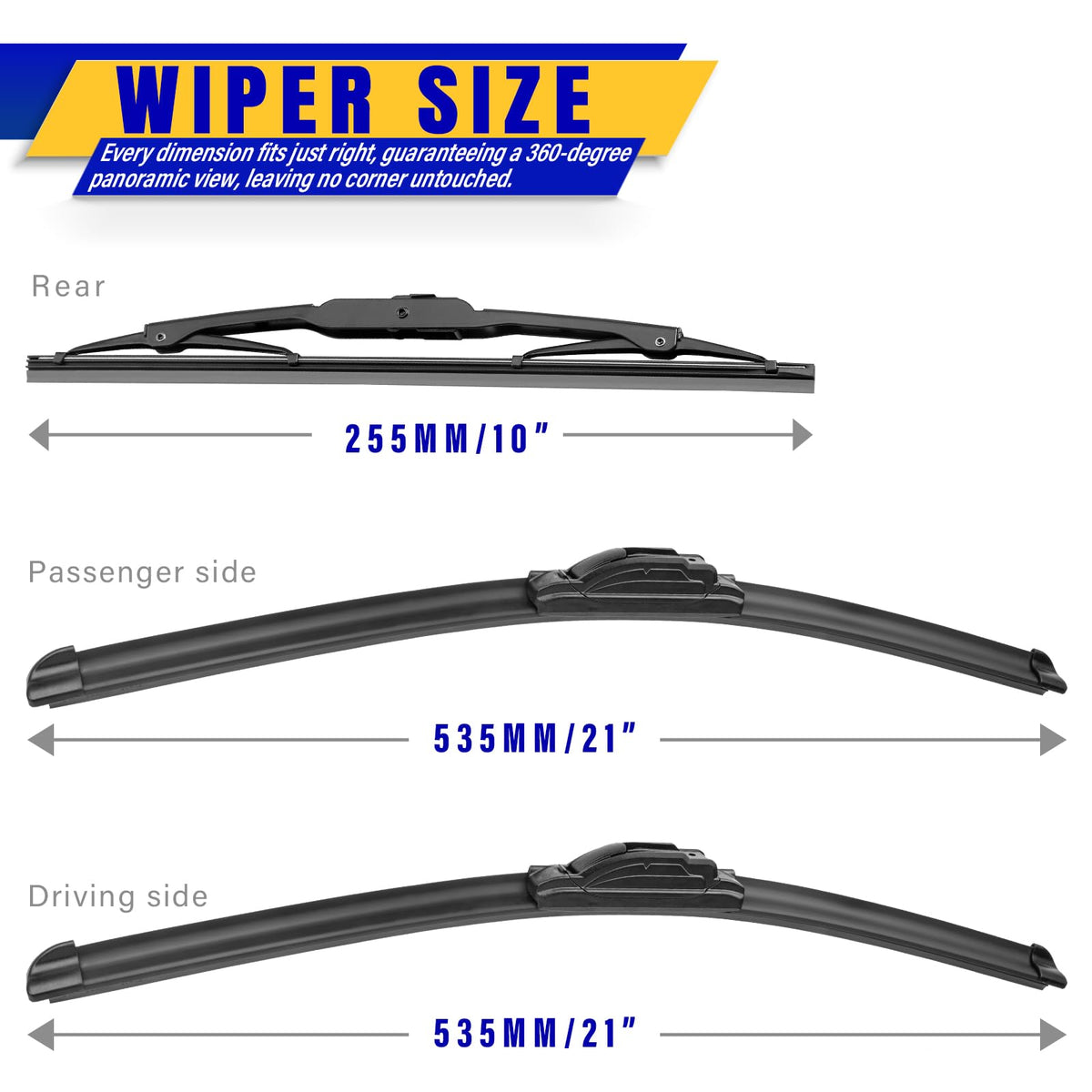 Rooppa blade rubber close-up showing smooth edge for streak-free wipes