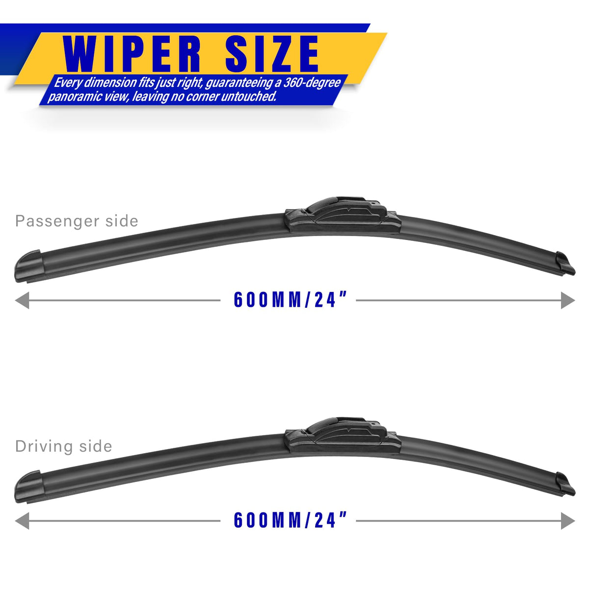Rooppa blade close-up of rubber edge demonstrating smooth streak-free wiping