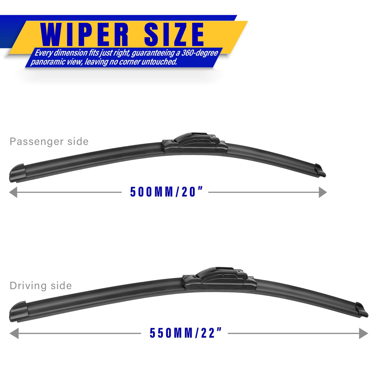 Rooppa blade edge close-up showing clean rubber for streak-free wiping