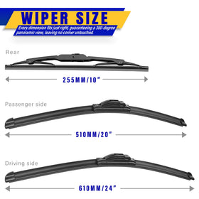 Rooppa close-up of blade rubber edge for smooth, streak-free wiping