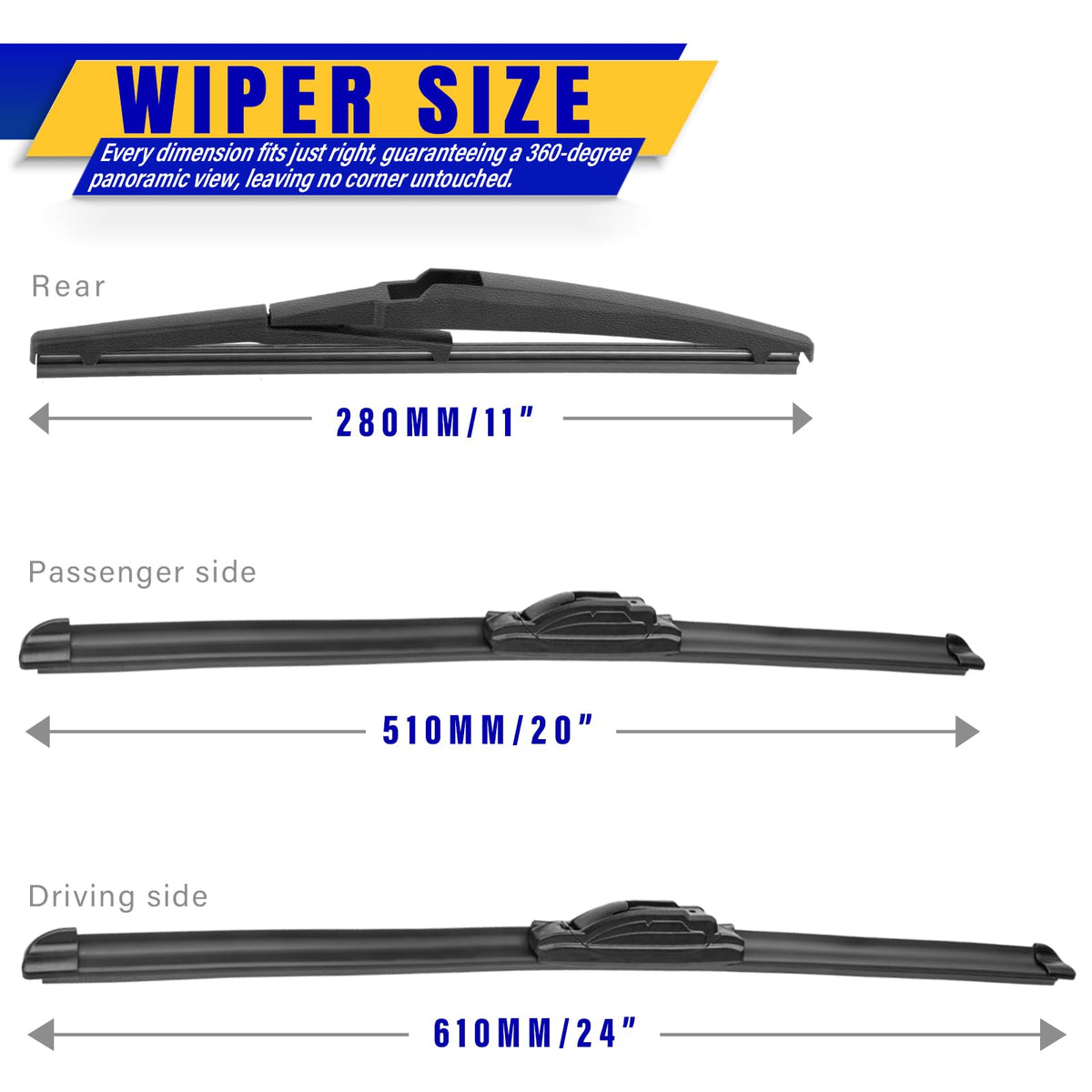 Rooppa blade profile close-up highlighting smooth rubber edge for streak-free wipe
