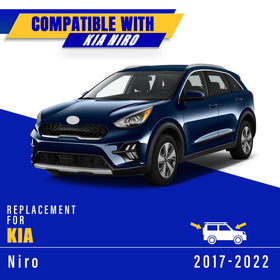 Rooppa blades mounted on Kia Niro windshield improving visibility