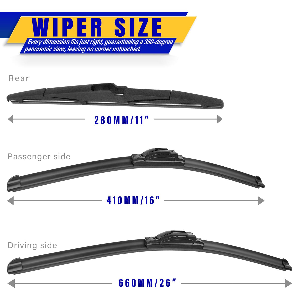 Rooppa blade edge close-up highlighting precision-cut rubber for clear wiping