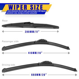 Rooppa blade edge close-up highlighting precision-cut rubber for clear wiping