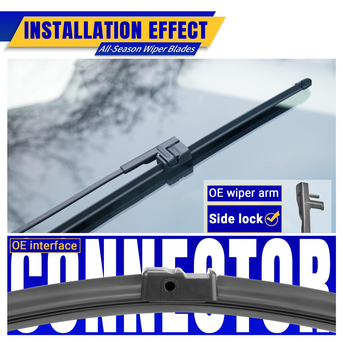 Rooppa close-up of rubber wiping edge highlighting streak-free contact